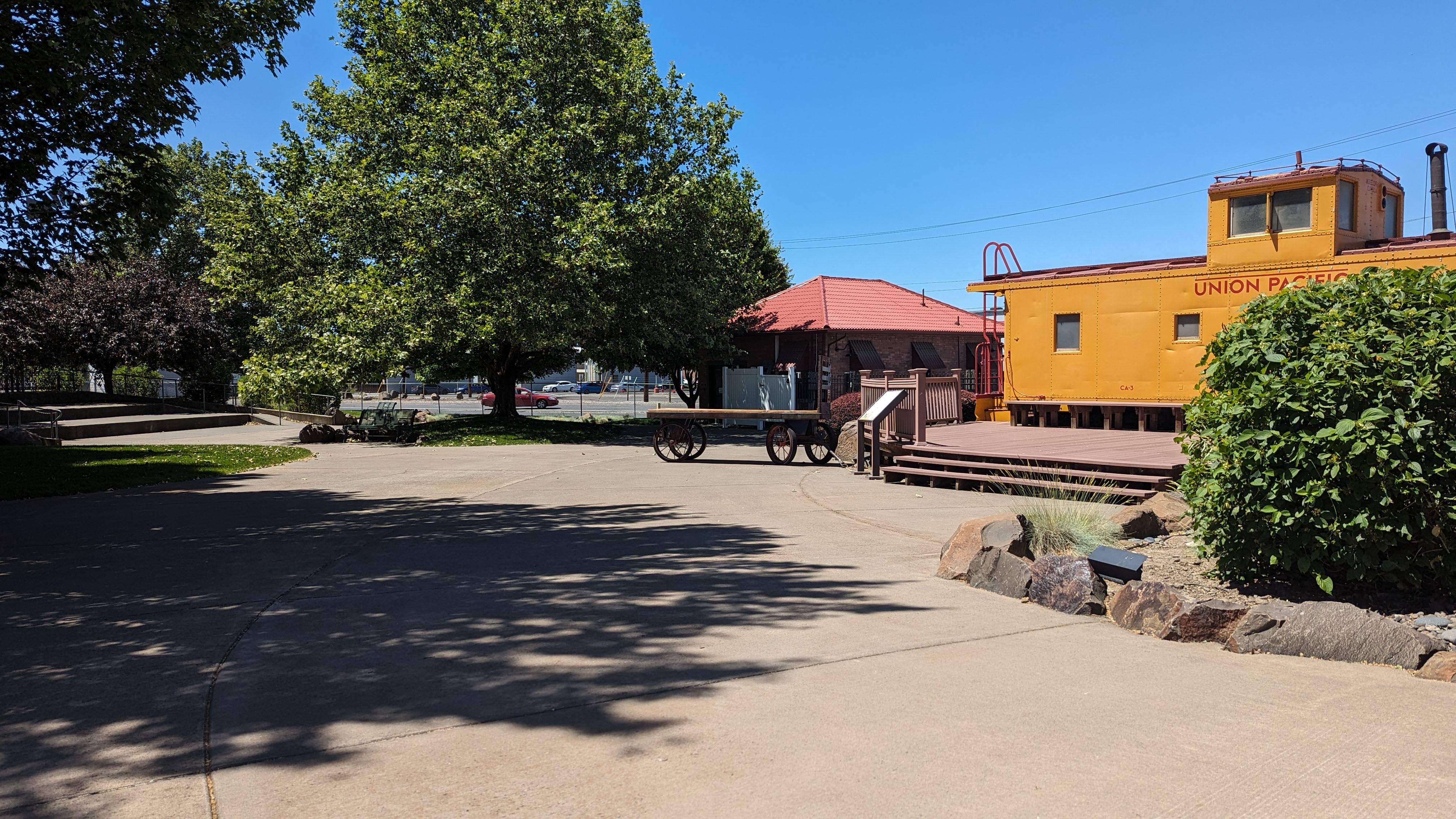 Outdoor exhibits.