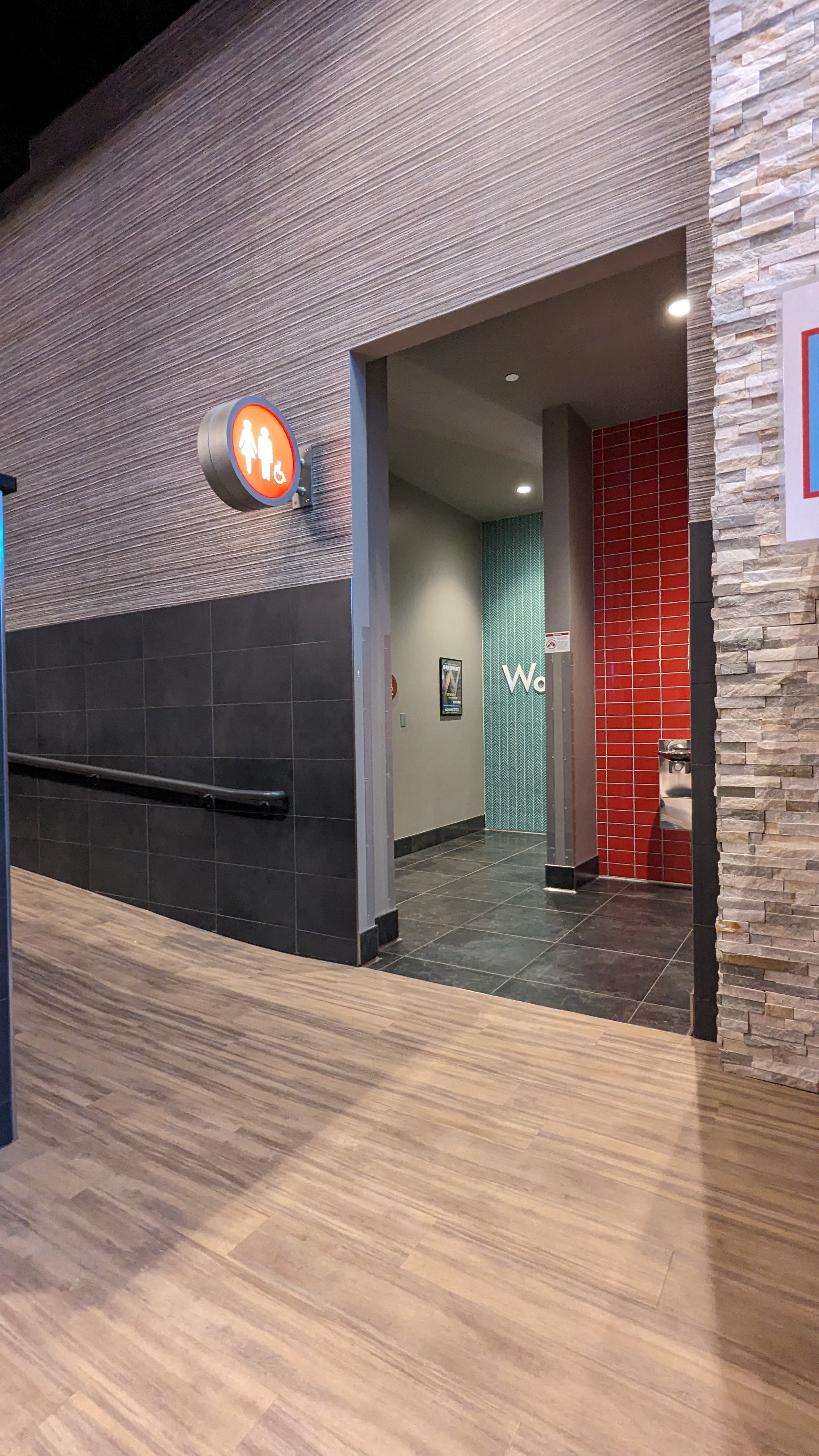 Bowling alley restrooms