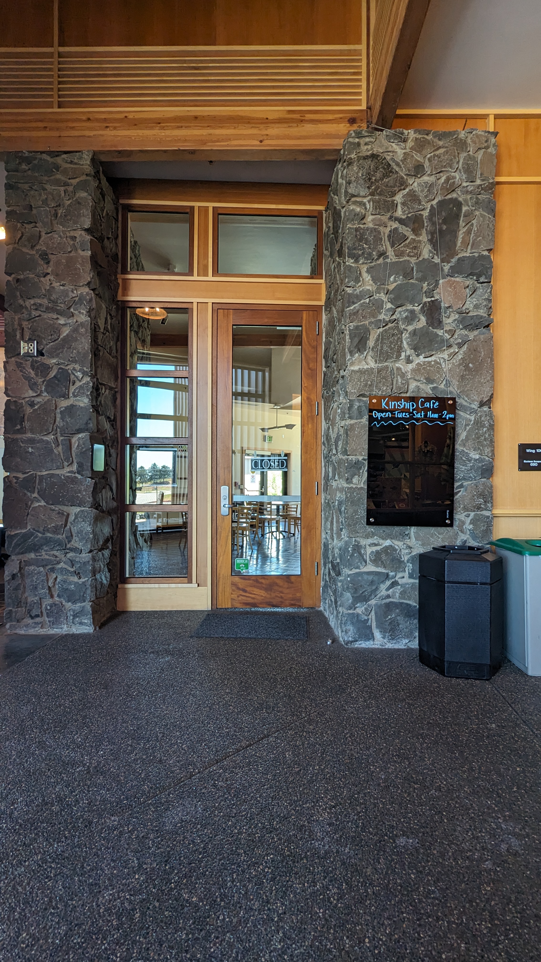 Cafe entrance.