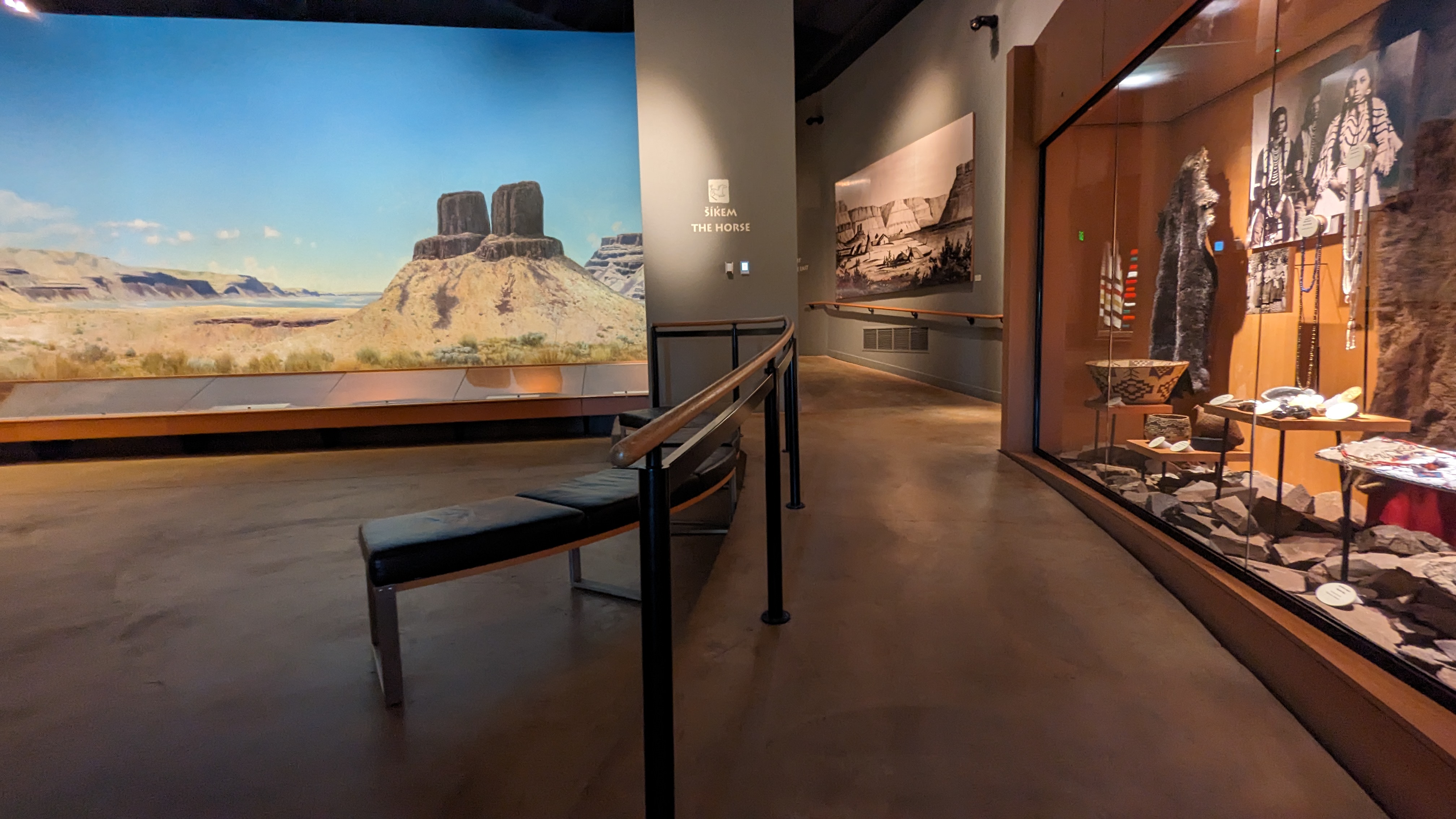 Ramp in museum exhibits.