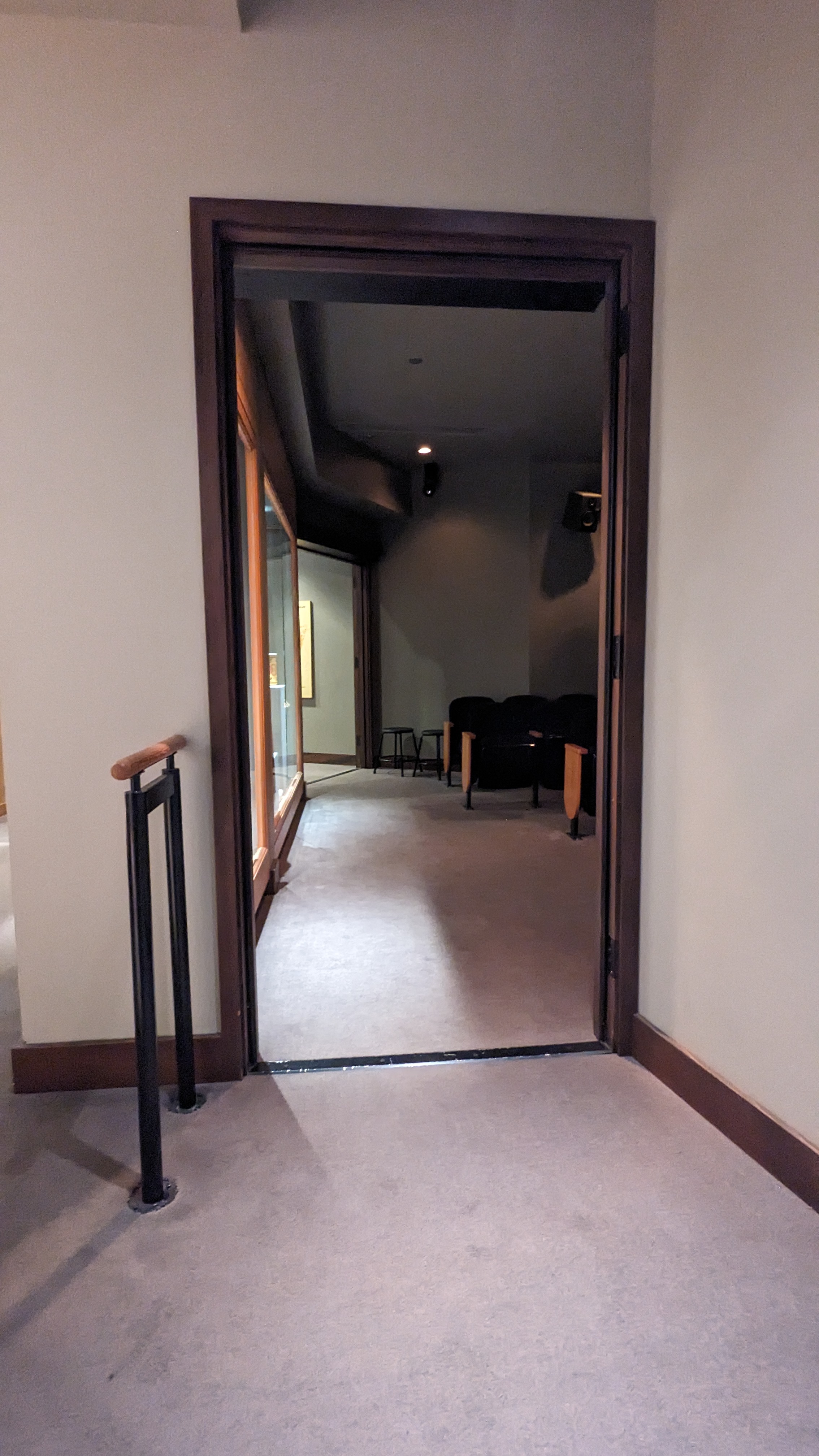 Entrance to theater in museum.