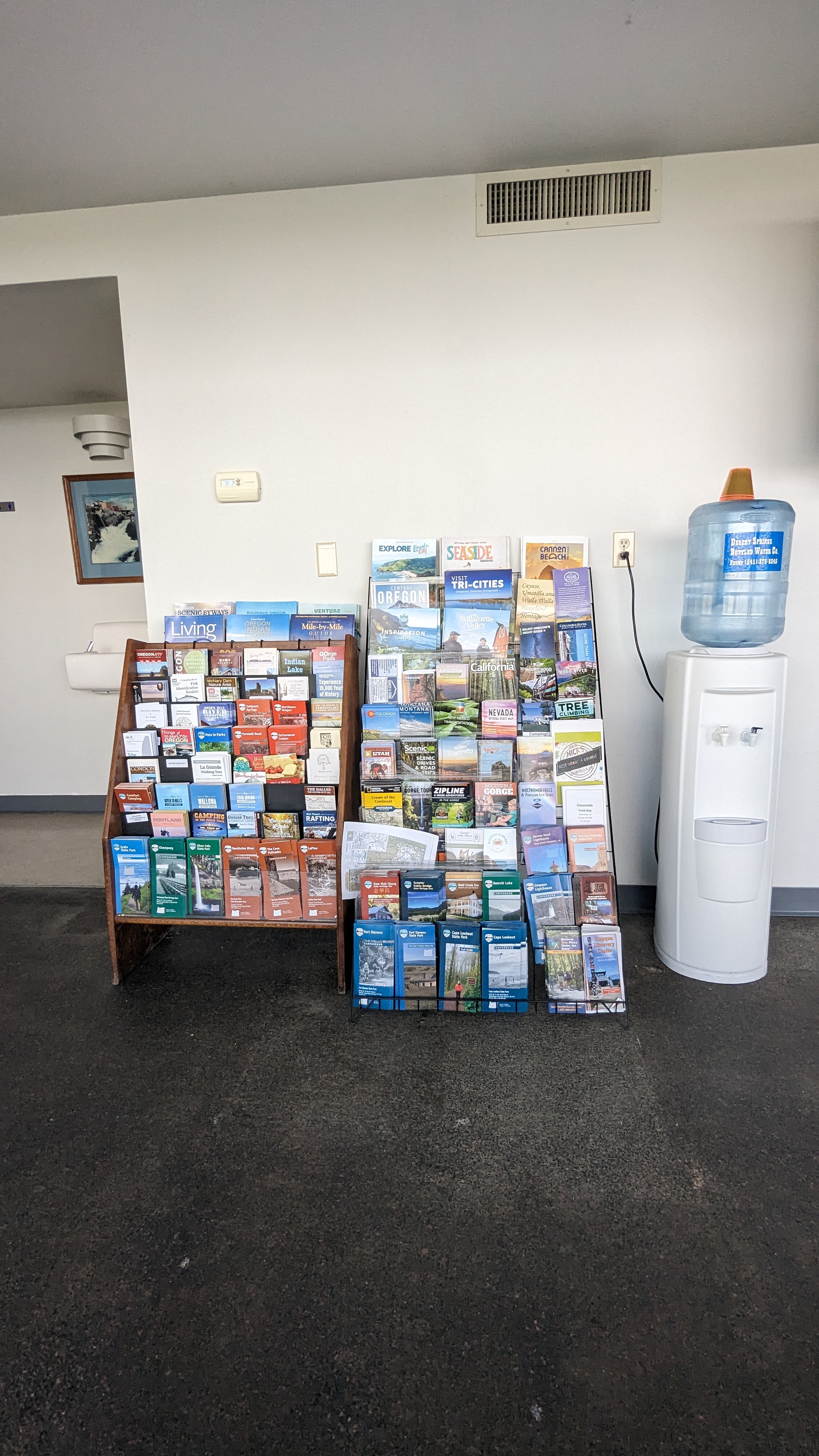 Low brochure displays.