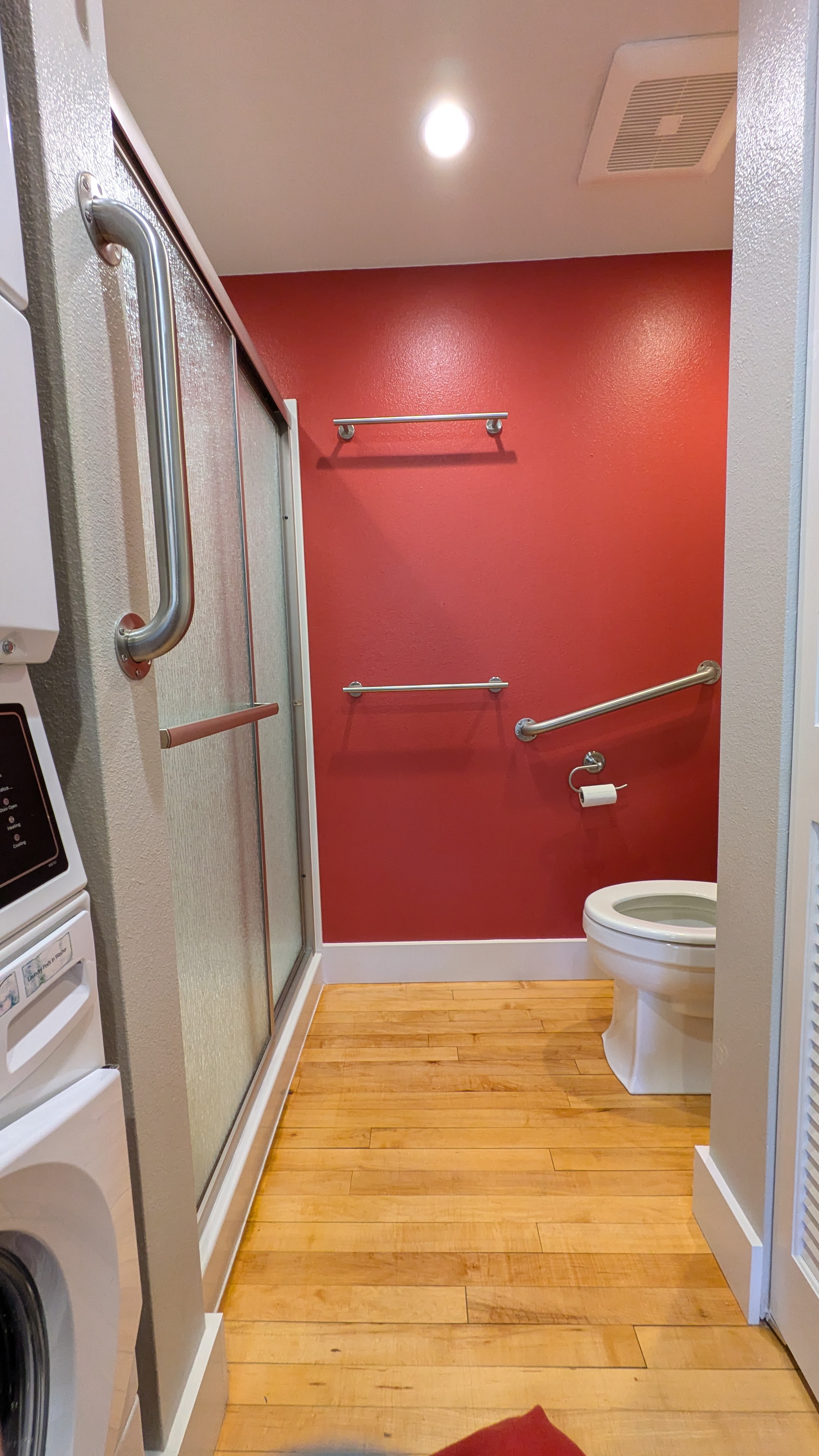 toilet and shower