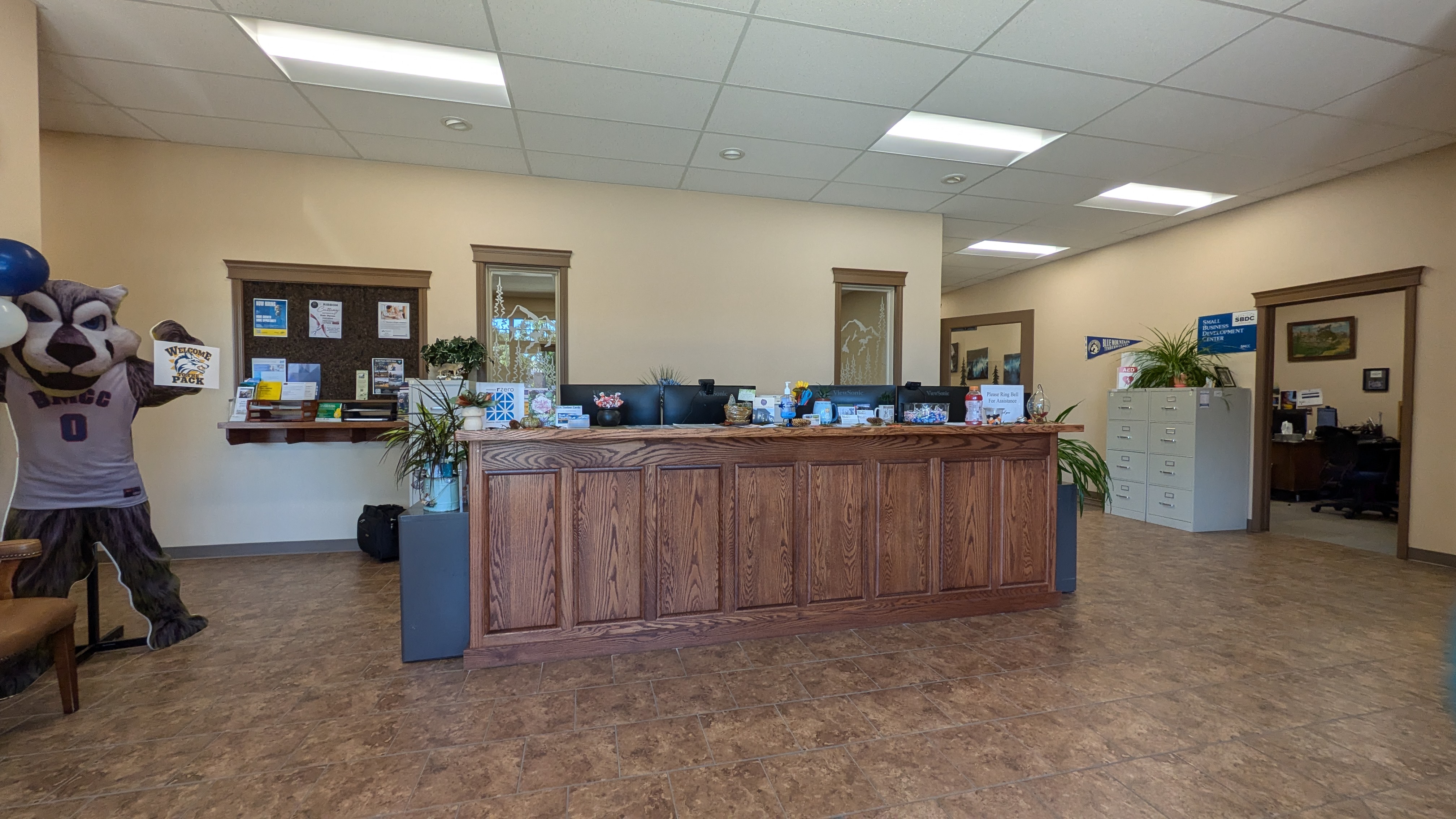 Front desk entrance.