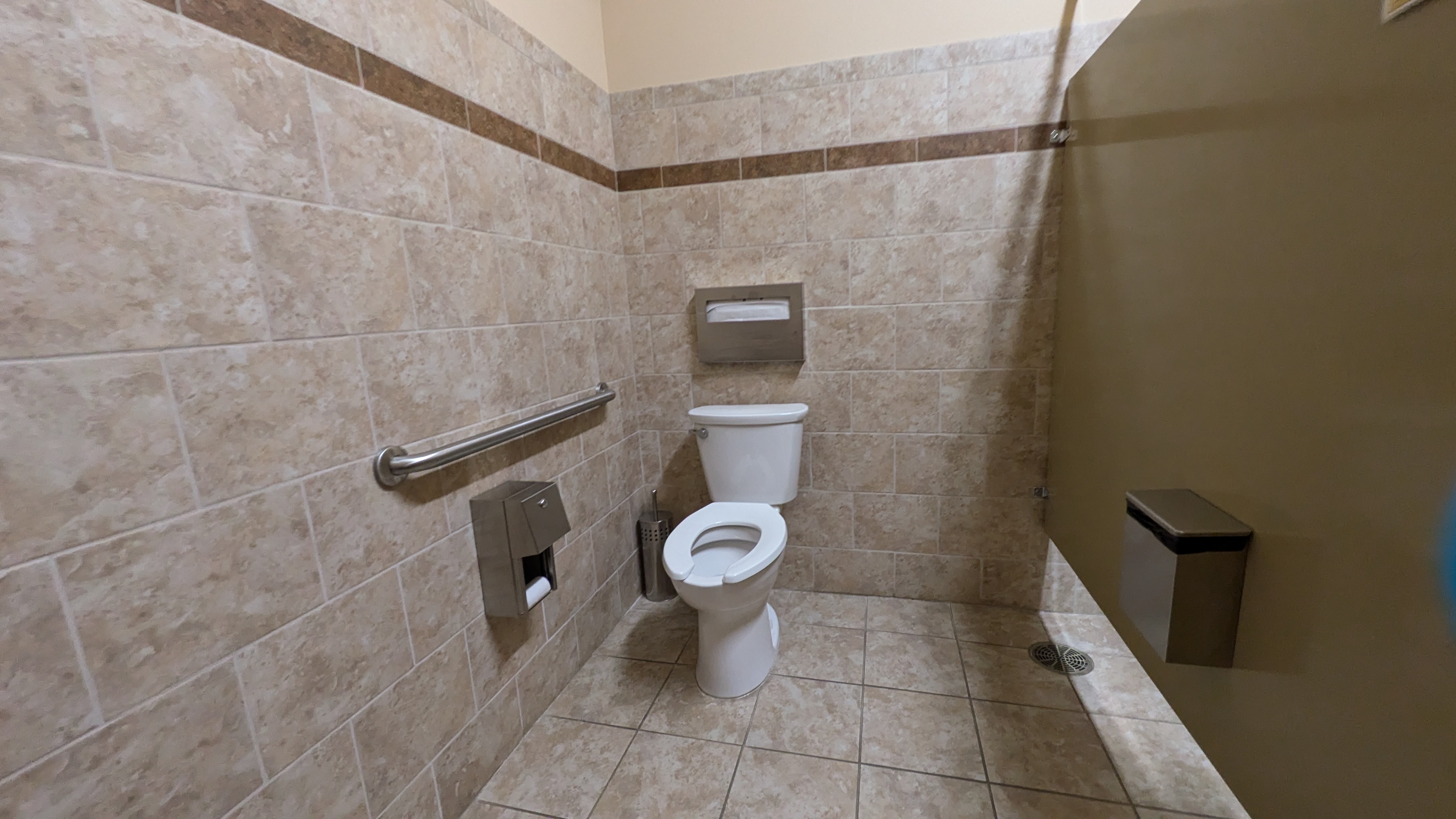 ADA Stall in restroom.
