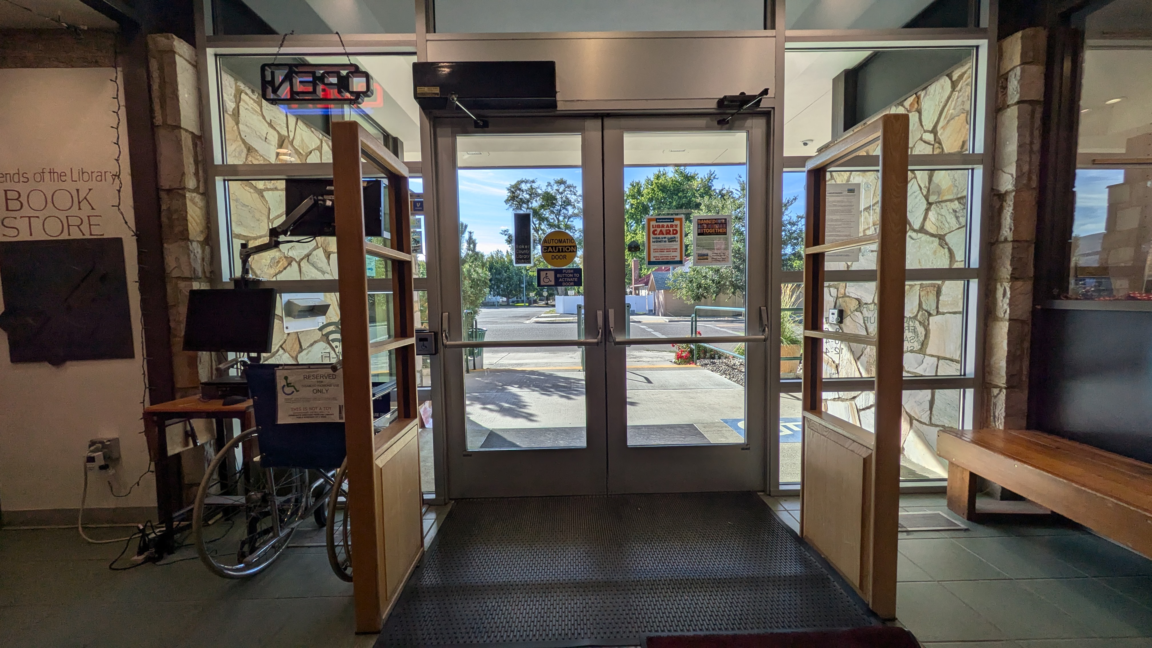 front entrance from inside