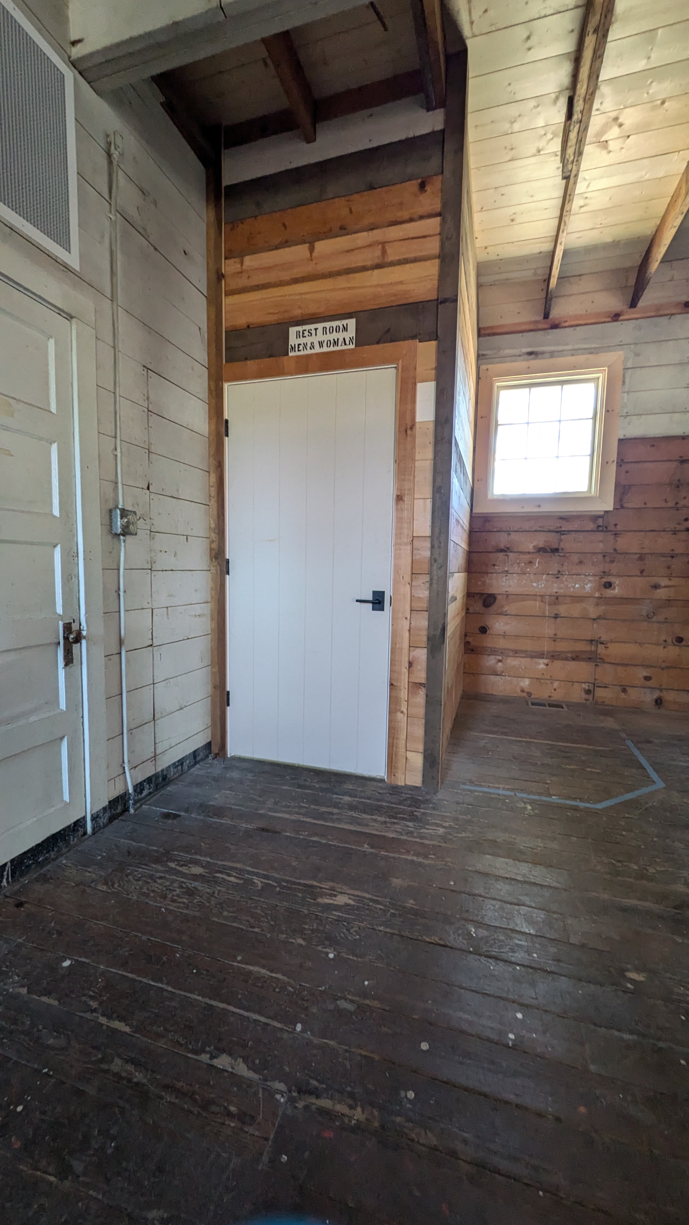 restroom in back building