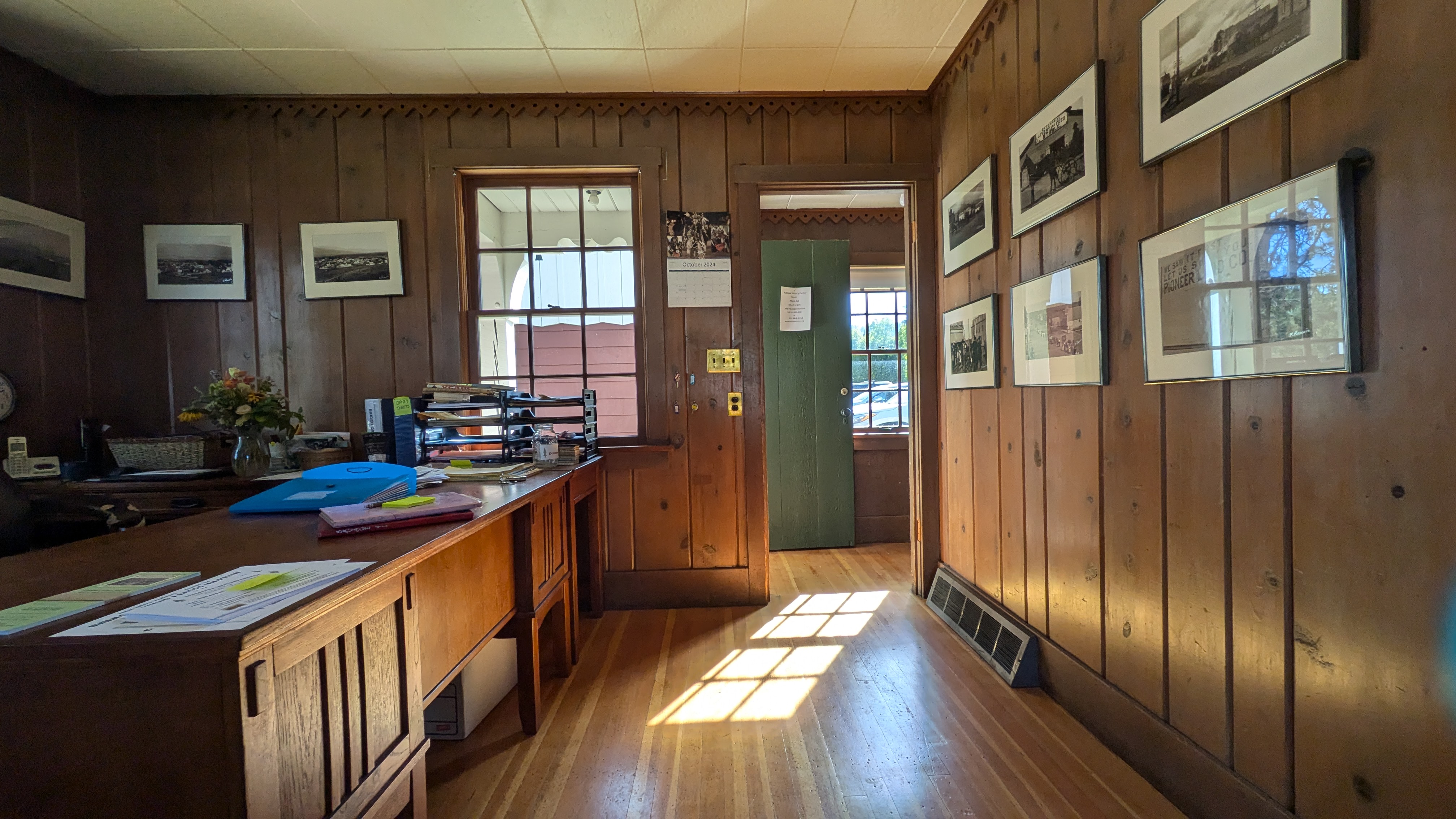 inside front building