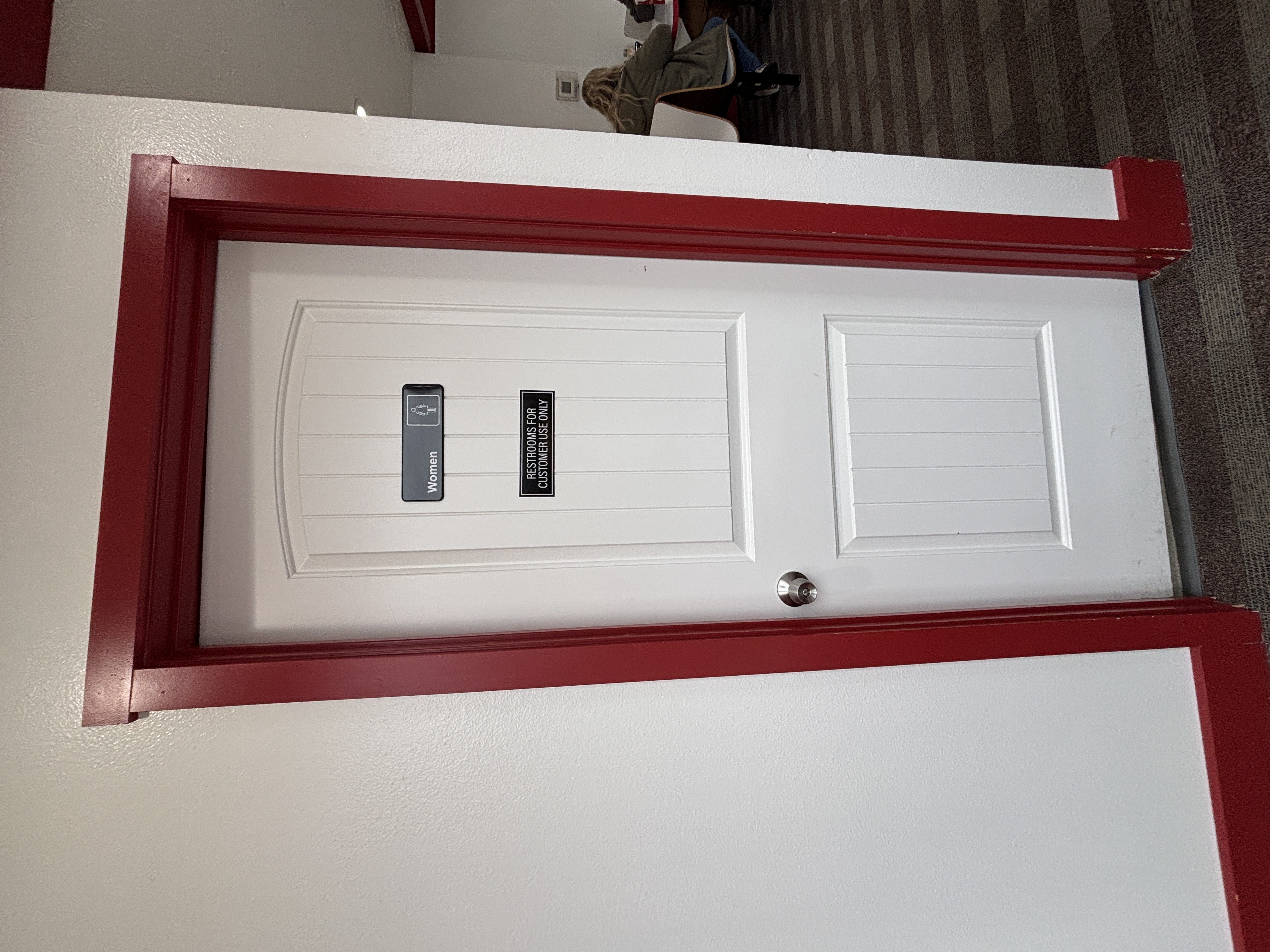 Womens Restroom - door is 29 inches wide.