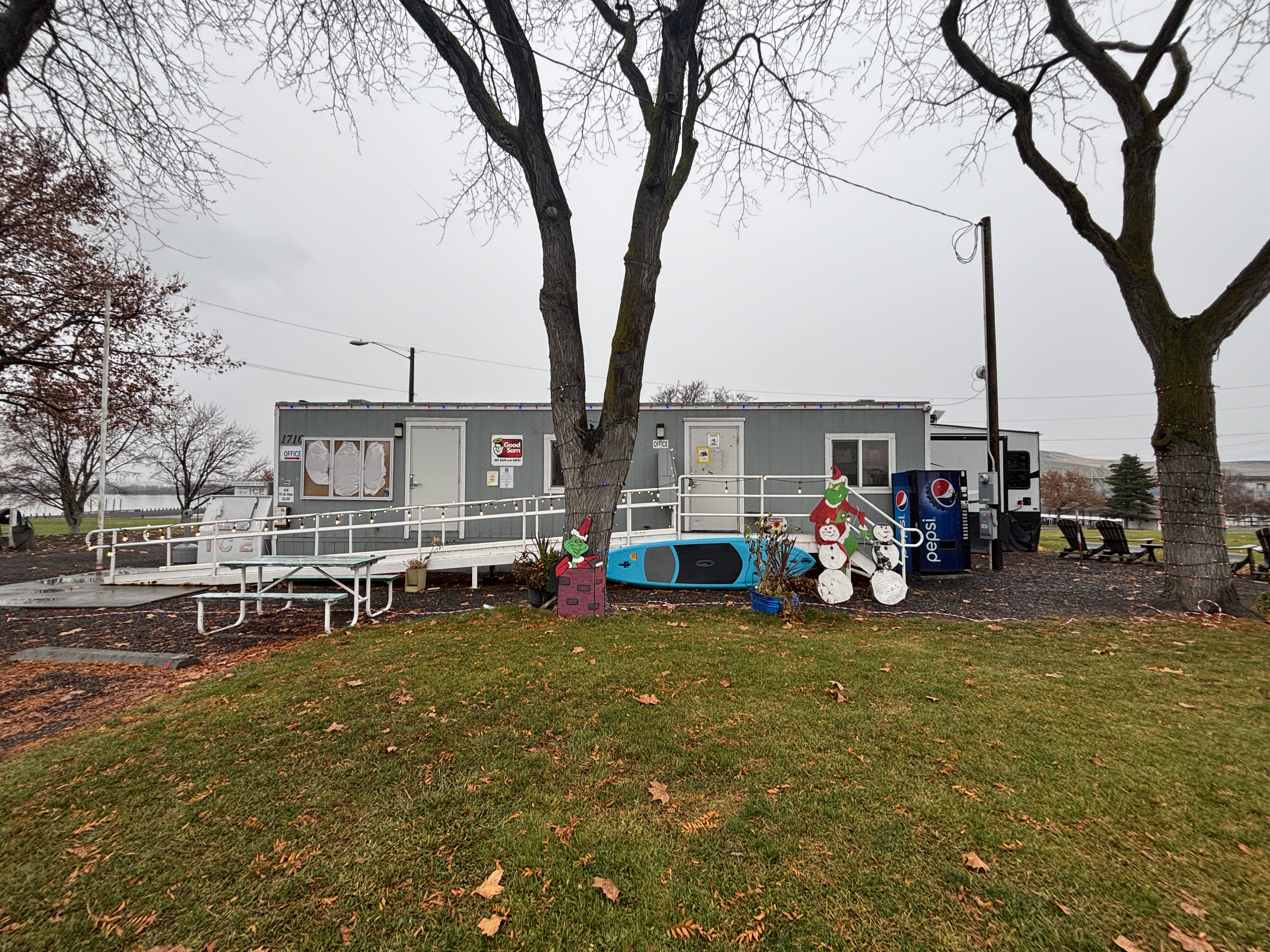 Park office with accessible ramp.