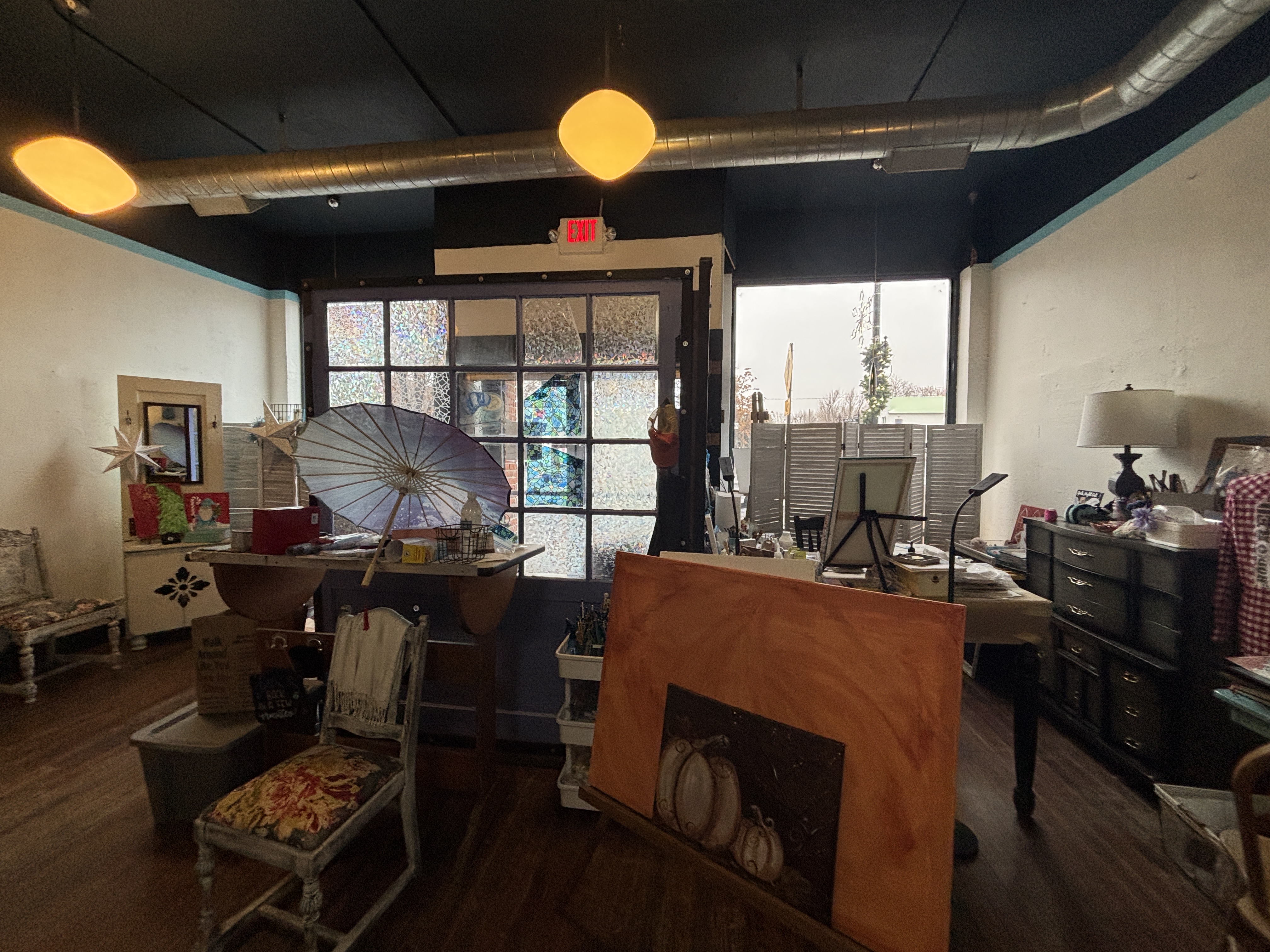 Art studio is going through some changes as of winter of 2024 - pictures may not reflect layout upon re-opening.