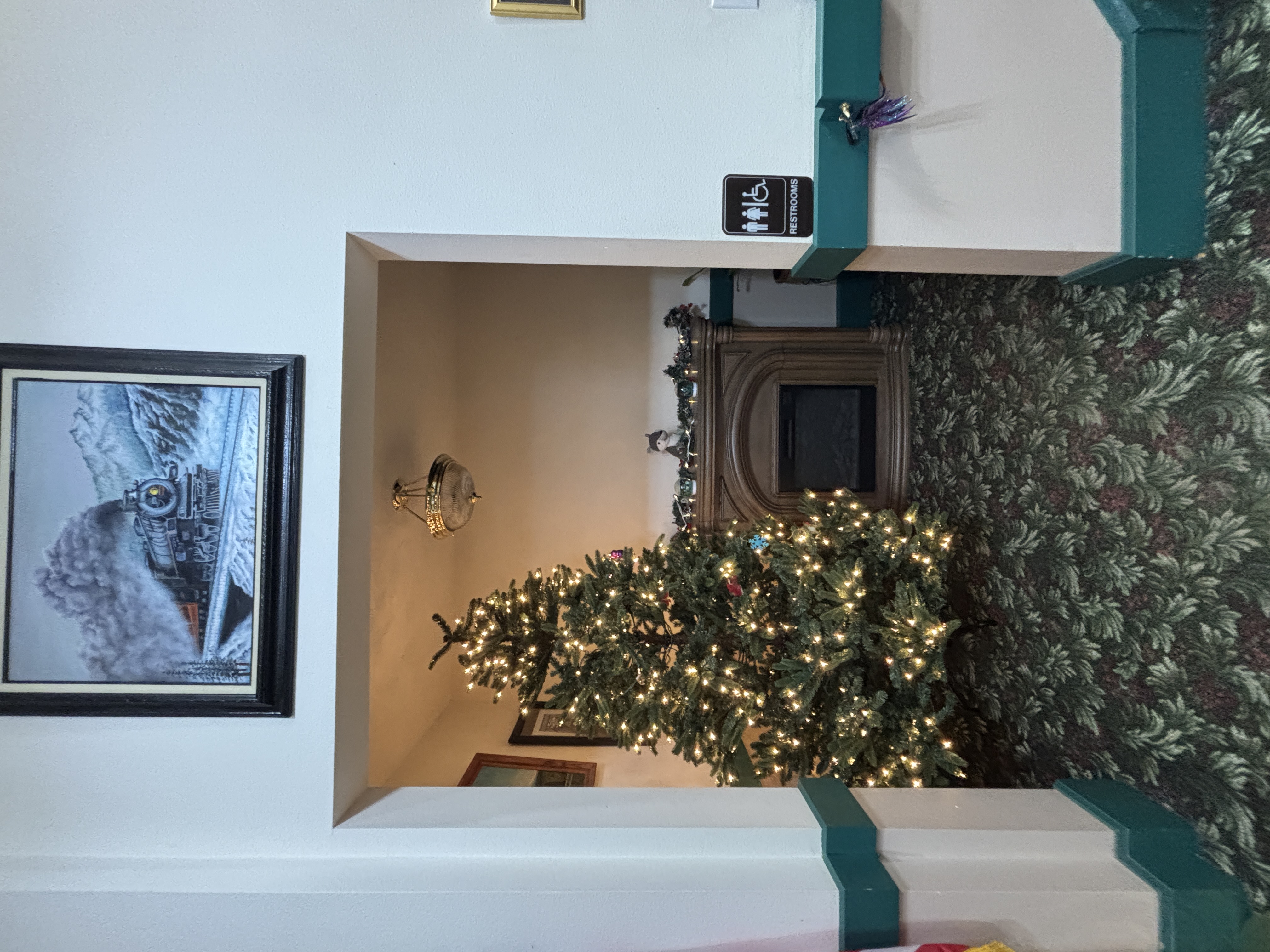 Path to restrooms