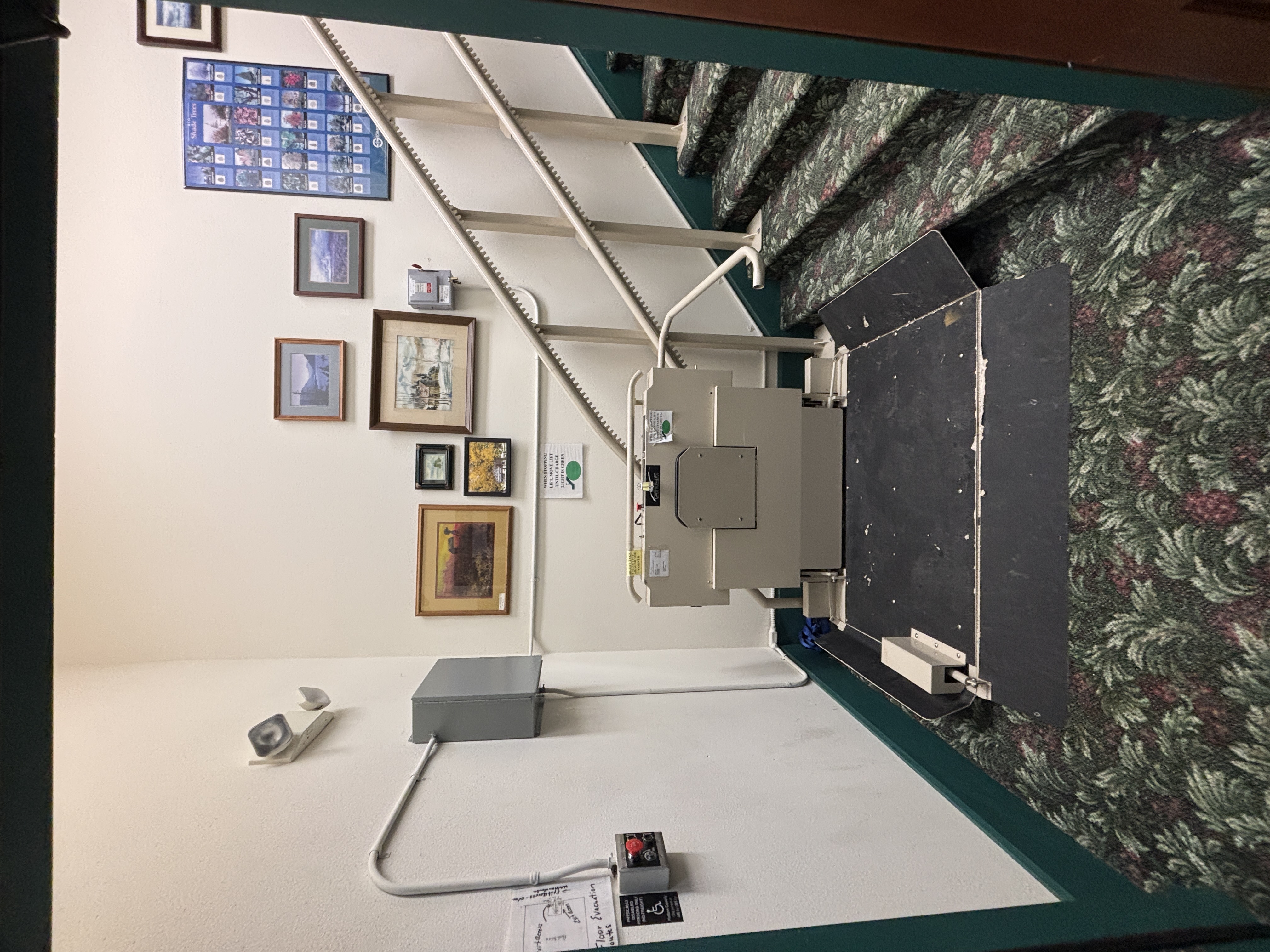 Instructions for lift can be found posted on wall or assistance from a staff member is available.