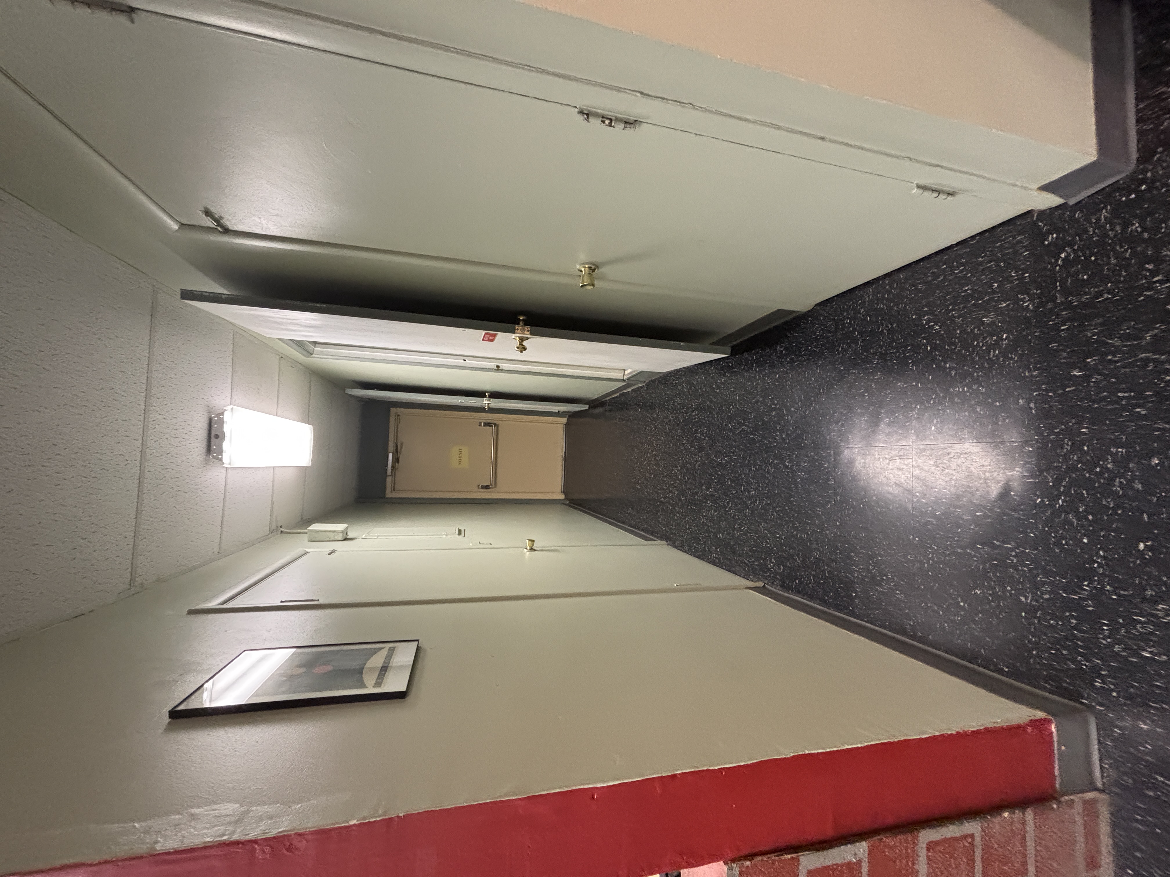 Hall to childrens restroom