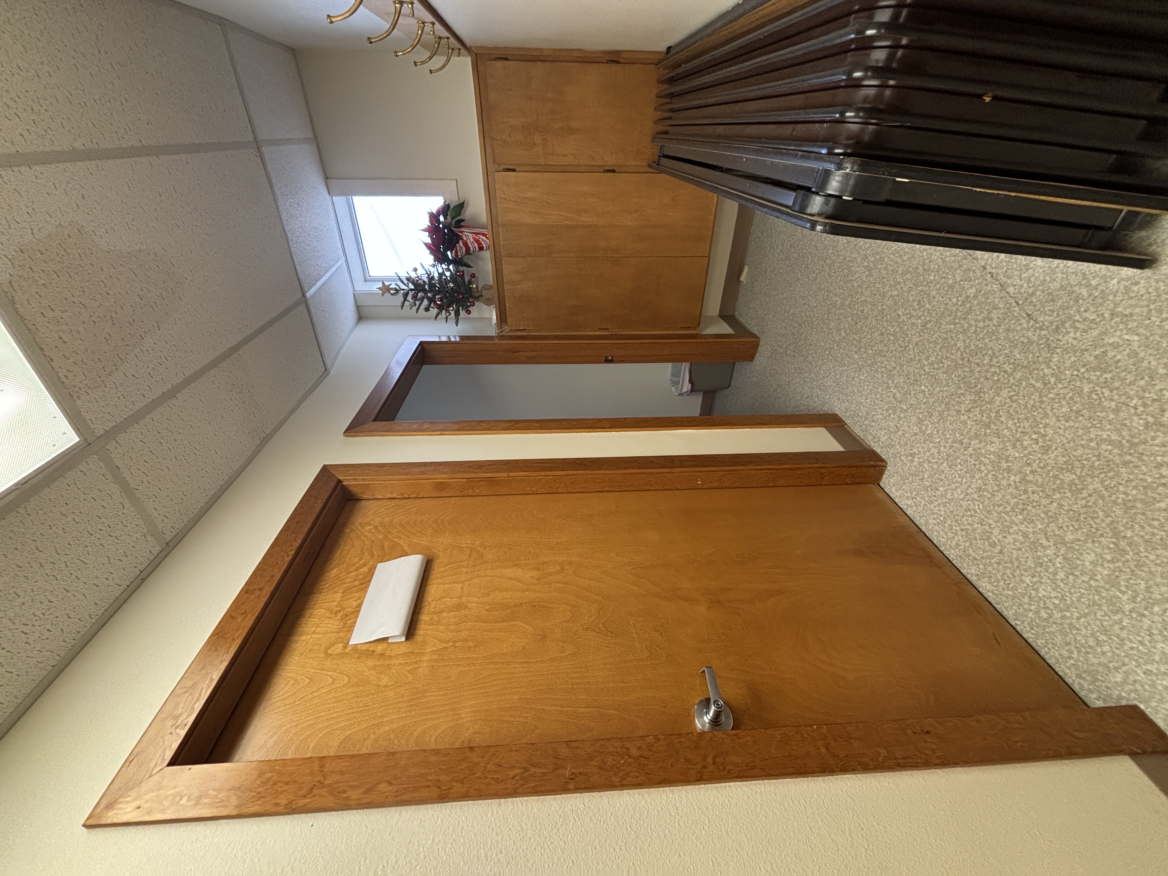 Doors to restroom