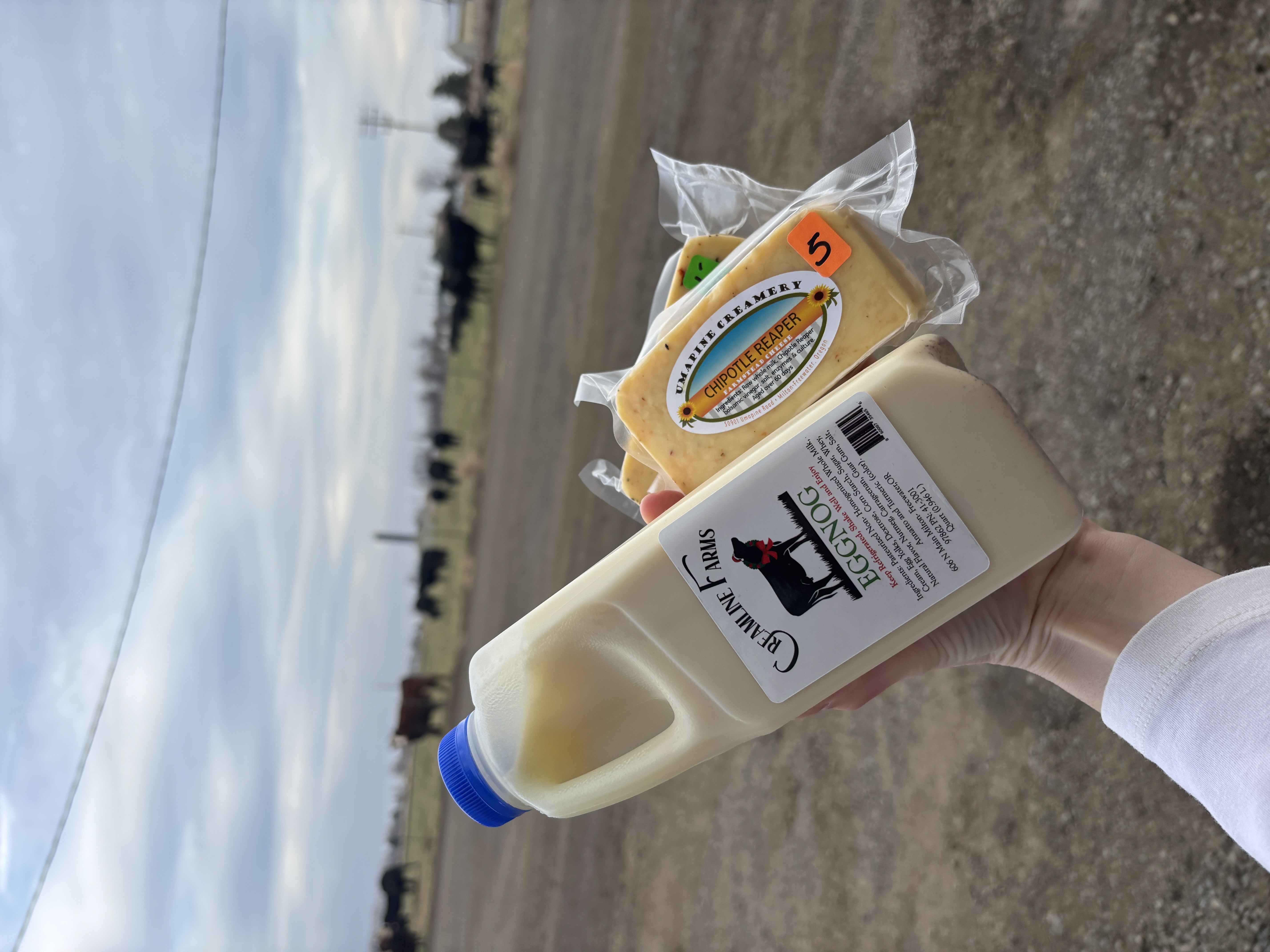 Eggnog offered seasonally and is delish!
