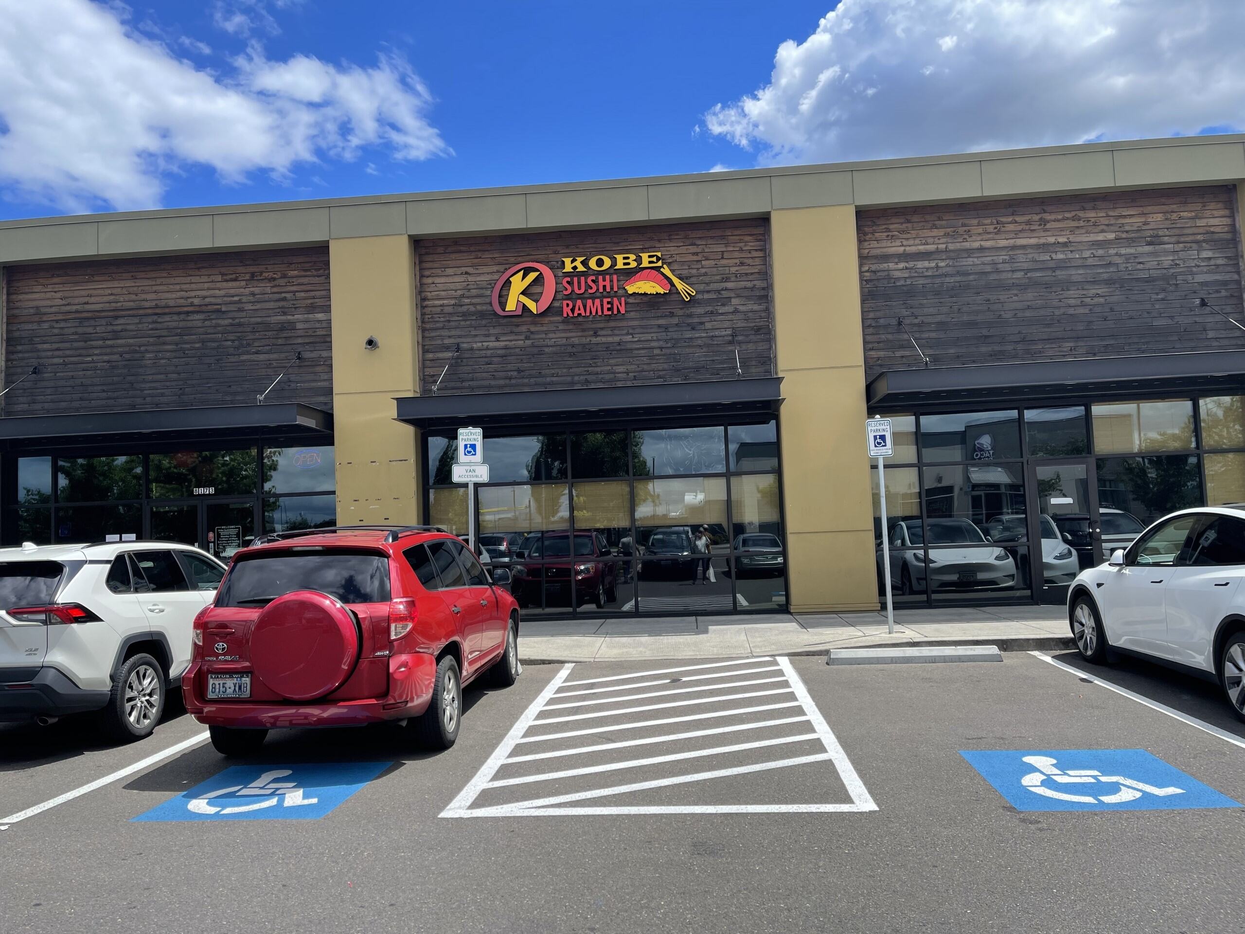 Accessible Parking in Front of Kobe Sushi Ramen
