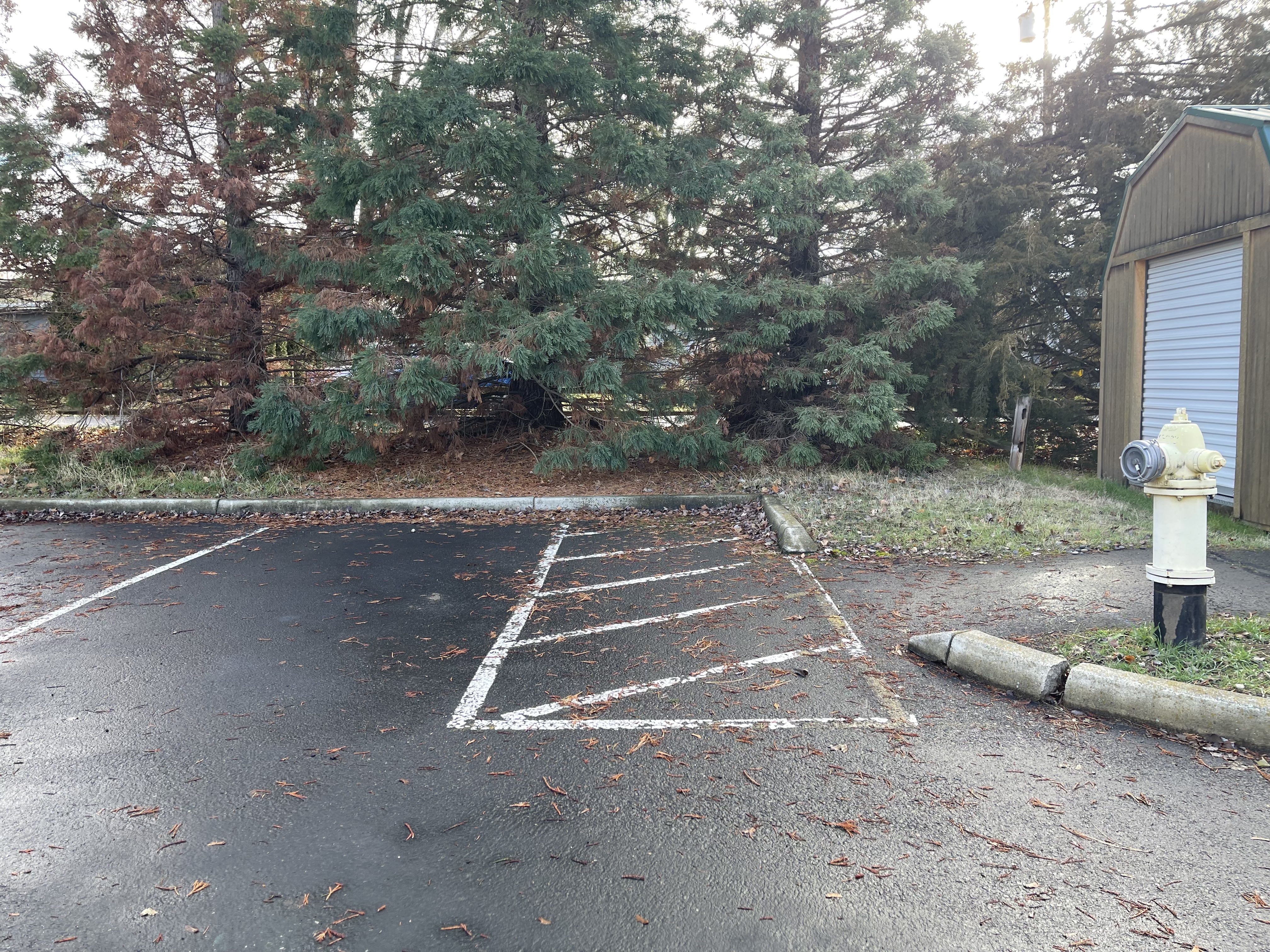 Accessible parking adjoining trail off of 16th street.
