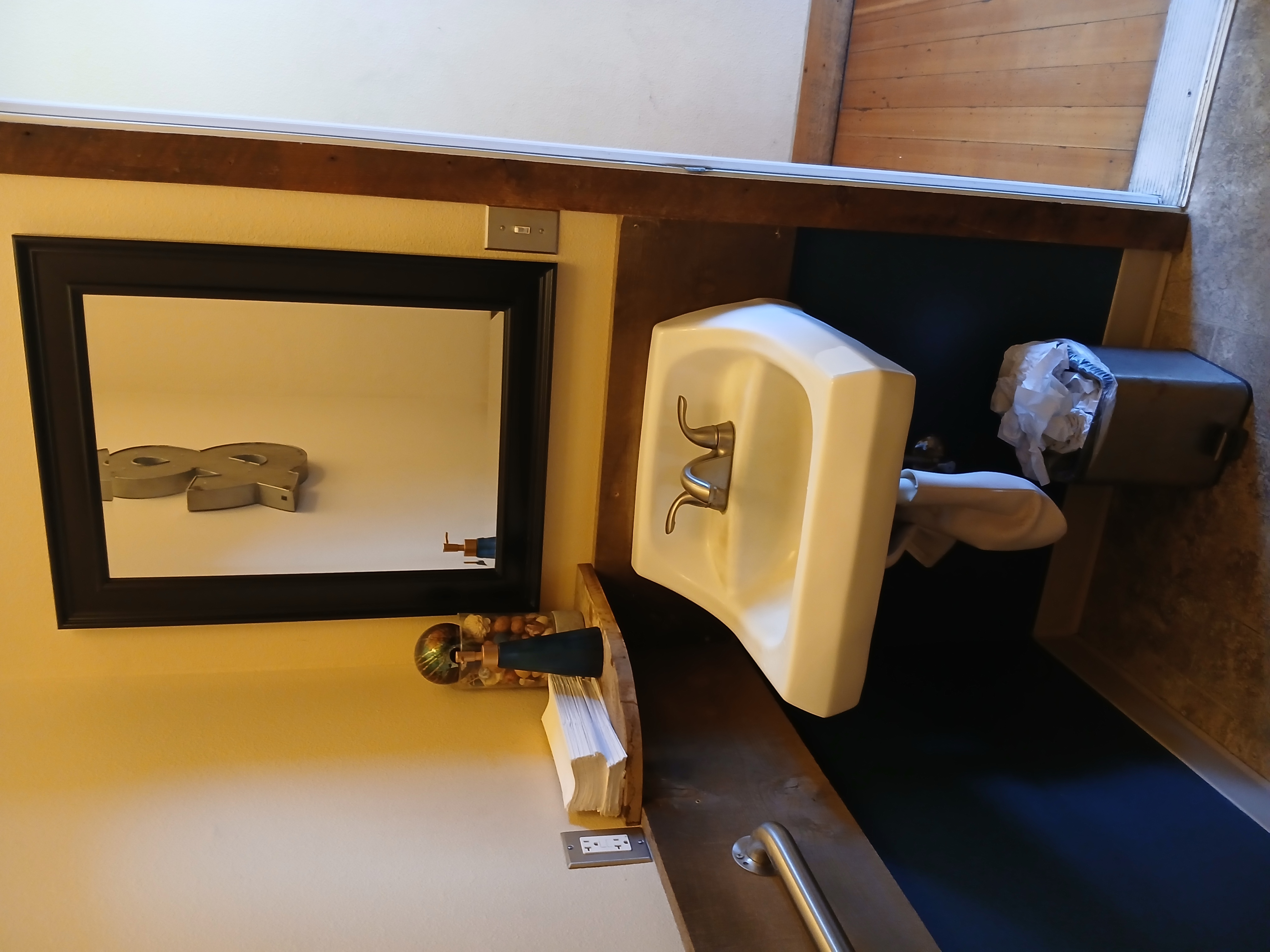 Bathroom Sink and Mirror